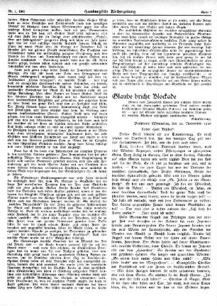 Glaube bricht Blockade