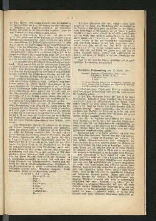 Vierzehnte Versammlung vom 25. Novbr. 1876