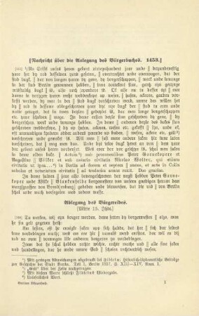 Ablegung des Bürgereides. (Mitte 15. Jhdt.)