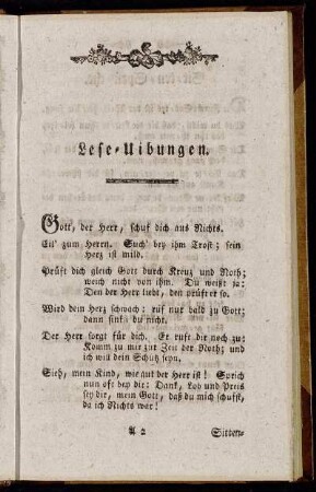 Lese-Uibungen.