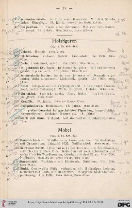 Möbel (Nr. 319-336)
