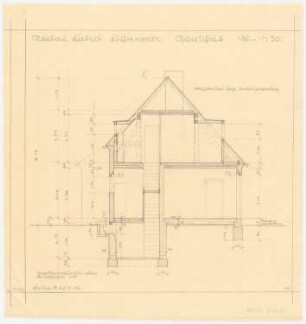 Wohnhaus Liebert, Berlin-Lichtenrade: Querschnitt 1:50