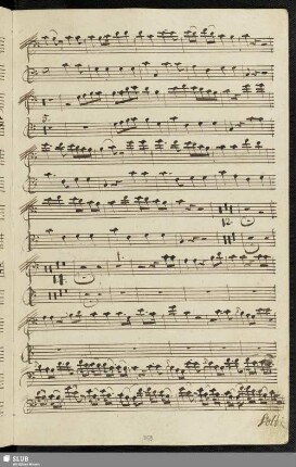 256. Coro Quartetto: Benvenuto il marchesino / Sarti, G.