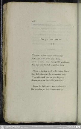 Elegie an ... 1793