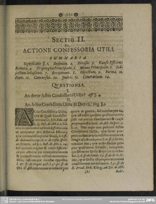 De Actione Confessoria Utili