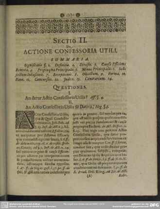 De Actione Confessoria Utili
