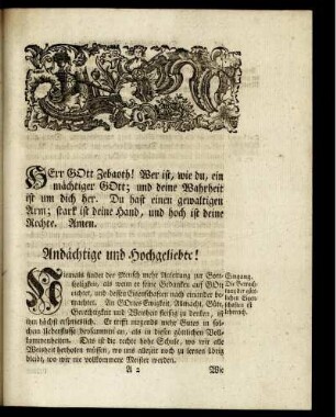 Herr Gott Zebaoth!
