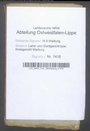 Erblasser: Blome, Johann Christoph: