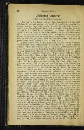 "Gesangbuch-Stunden"