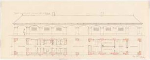 Markthalle: Grundriss und Ansicht