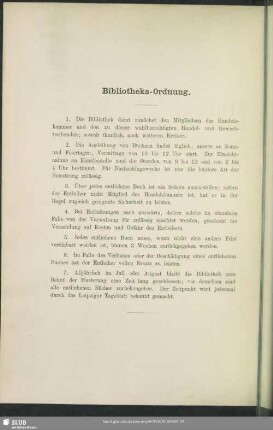 Bibliotheks-Ordnung