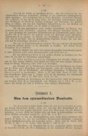 Abschnitt X. Von dem extraordinairen Baufonds