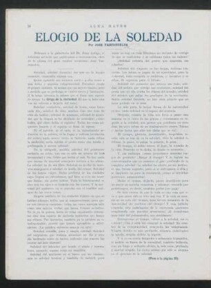 Elogio de la soledad
