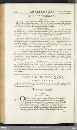 Caput Geneseos XXVI.