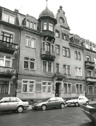 Dresden-Trachau, Henricistraße 14. Wohnhaus (1902). Straßenansicht
