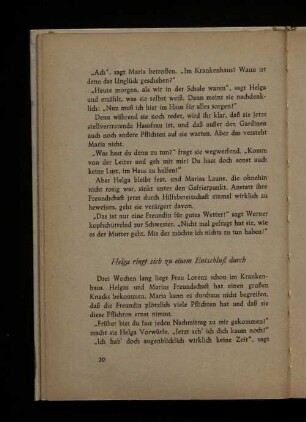 Helga ringt sich zu einem Entschluss durch