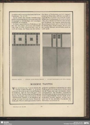 Moderne Tapeten