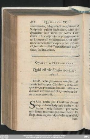 Quaestio Nonagesima. Quid est vivificatio novi hominis?