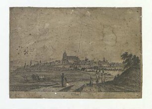 Ulm vom Sudwesten. Um 1817