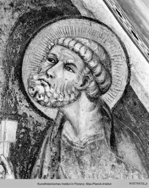 Thronende Madonna mit den Heiligen Jakobus der Ältere und Petrus und der Stifterin