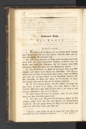 Siebentes Buch. Die Kugel.