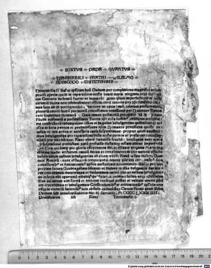 Breve Dudum pro completione. Rom, 1484.01.03. : Mit Forma absolutionis und Casus excepti