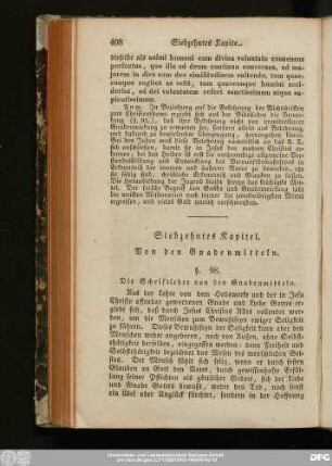 Siebzehntes Kapitel. Von den Gnadenmitteln.