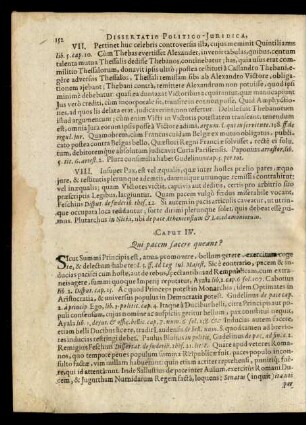 Caput IV. Qui pacem facere queant?