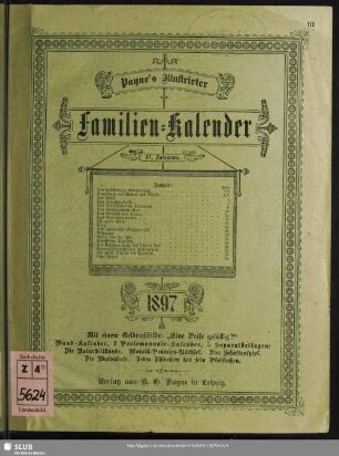 41.1897: Payne's illustrirter Familien-Kalender
