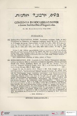 Judaica (Nr. 164 - 171)