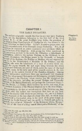 Chapter I. The early dynasties