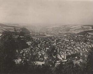 Freital-Deuben vom Windberg aus nach Westen gesehen