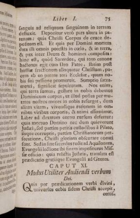 75-77, Caput XI