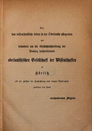 Die Geschichte der Oberlausitz vom Jahre 1815 bis zur Gegenwart