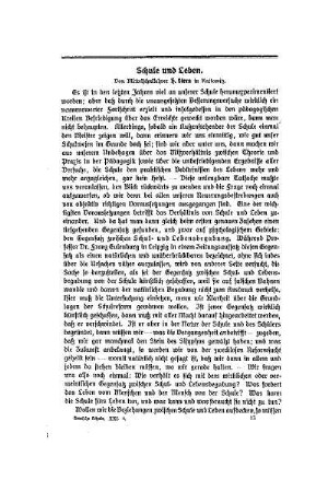 Schule und Leben