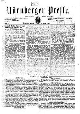 Nürnberger Presse. 1877,1/3 = Jg. 5