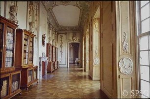 Berlin, Schloss Charlottenburg, Neuer Flügel, Bibliothek, R. 354, Blick in den Raum.