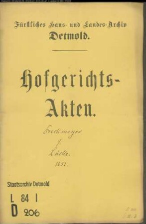 Dreckmeier, Adolf, Dr. gegen Hermann Lücke - Schuldforderung
