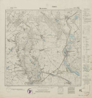 2957 (alte Nr.: 1490) Bernstein, Meßtischblatt (4cm - Karte)