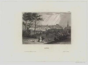 Ansicht von Brünn, Stahlstich, um 1830 : Brünn. - Hildburghausen : Bibliographisches Inst., [um 1830?]. - 1 Kunstbl. : Stahlst., 15 x 10 cm Zählung oben rechts: CCCXXXV