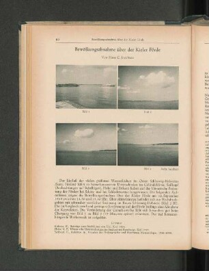 Bewölkungsabnahme über der Kieler Förde.