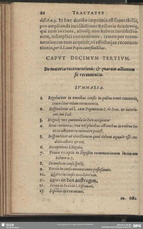 Caput Decimum Tertium. De materia reconventionis: & quarum actionum sic reconventio