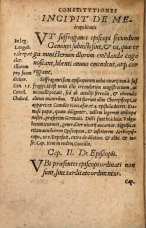 Praecipvae Constitvtiones Caroli Magni de rebus Ecclesiasticis, & Ciuilibus : a Lothario Nepote, ex Avi Constitutionum libris Collectae, & nuper e Coenobio Tegernseensi prolatae ; cum Annotationibus, & praefatione Viti Amerpachij