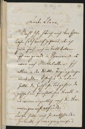 Brief an Clara Schumann : 16.08.1855