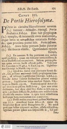 CAP. III. De Portis Hierosolymae.