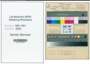 Entnazifizierung Bernhard Spindel, geb. 04.10.1894 (Konstrukteur)