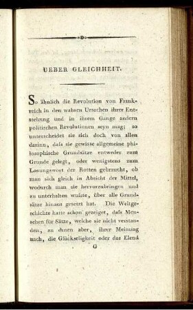 Ueber Gleichheit