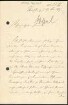 Brief von Otto Appel an Regensburgische Botanische Gesellschaft