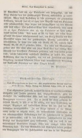 143-149 Kirchenhistorische Theologie