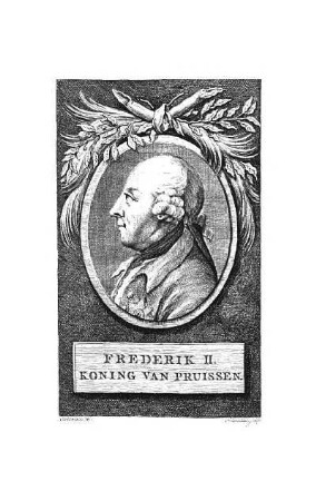 Tafel: Frederik II. Koning van Pruissen